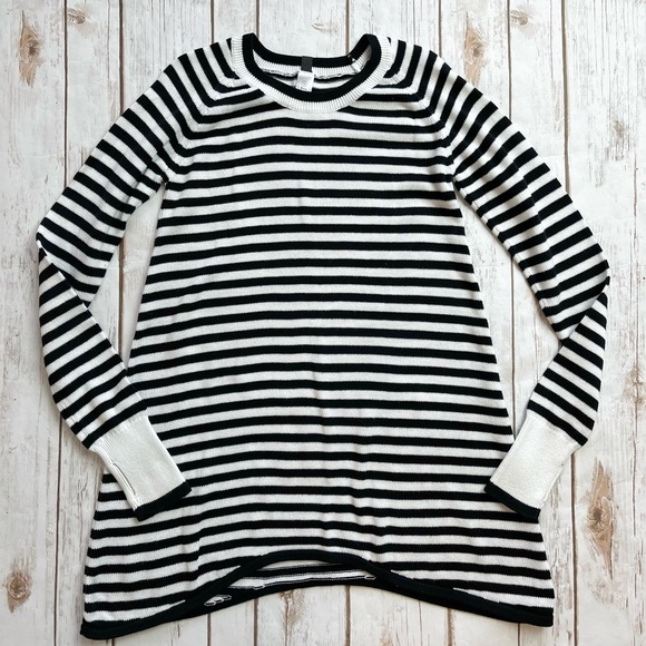 Ivivva Girls Stripe Follow Your Heart Tunic Sweater Size 12 LIKE NEW - Picture 1 of 6